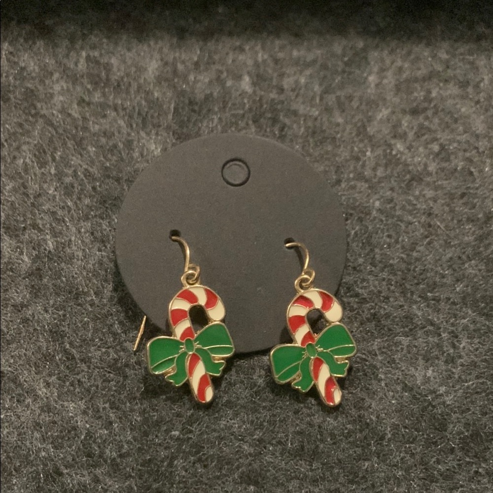 Christmas Candy Cane Earrings